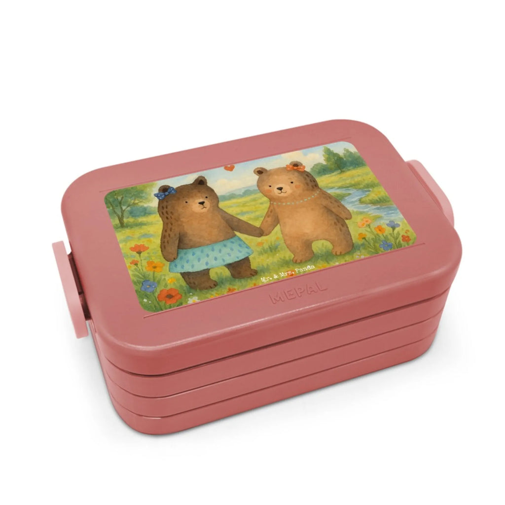 MEPAL Bentobox Bär Freundin Design Lunchbox, Bentobox, Brotdose, Bär, Teddy, Teddybär, Bär Freundin Beste Freund Liebe Liebesbeweis Verliebt Kumpel Kumpeliene