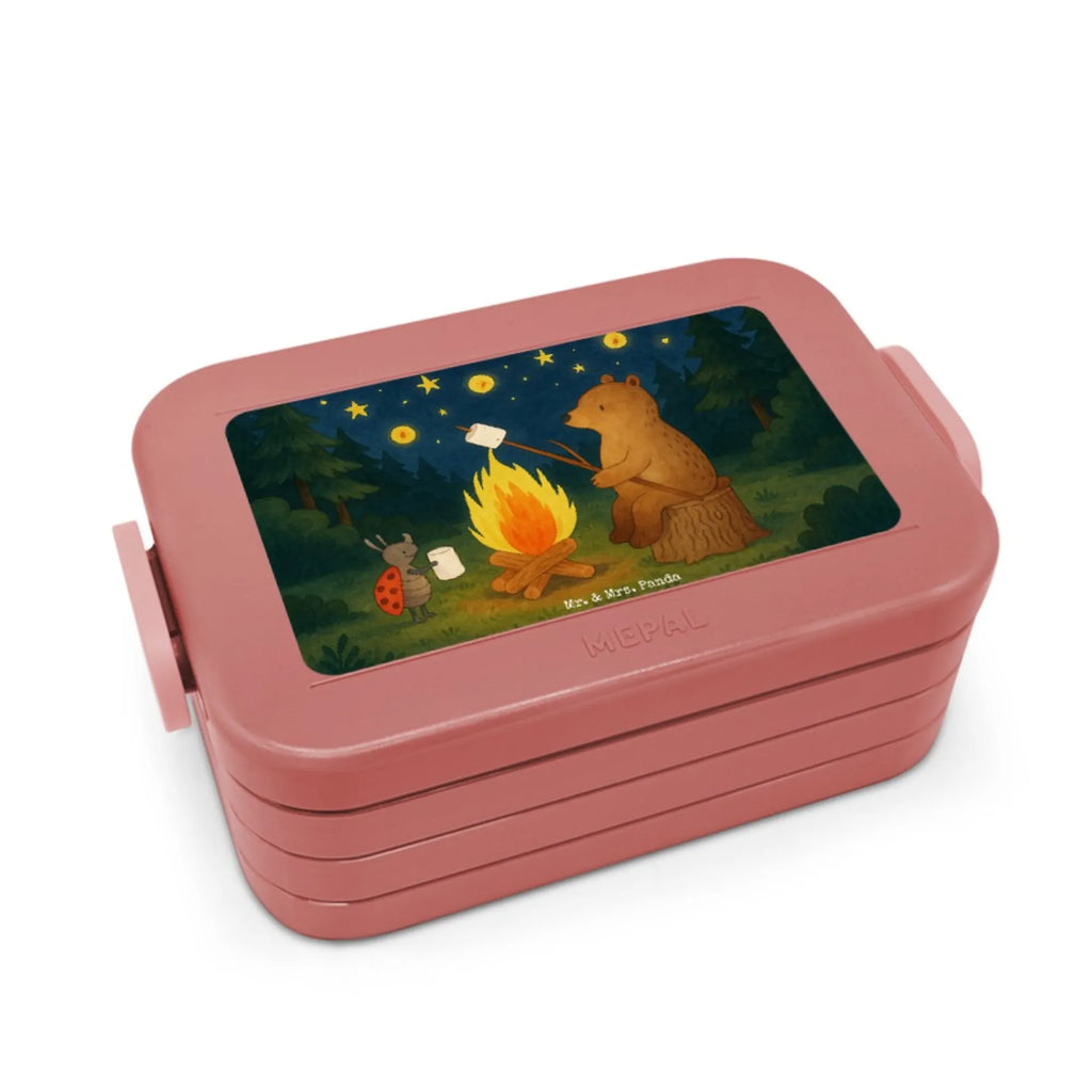 MEPAL Bentobox Bär & Marienkäfer Lagerfeuer Design Bentobox, Brotdose, Lunchbox, Bär, Teddy, Teddybär, Lagerfeuer