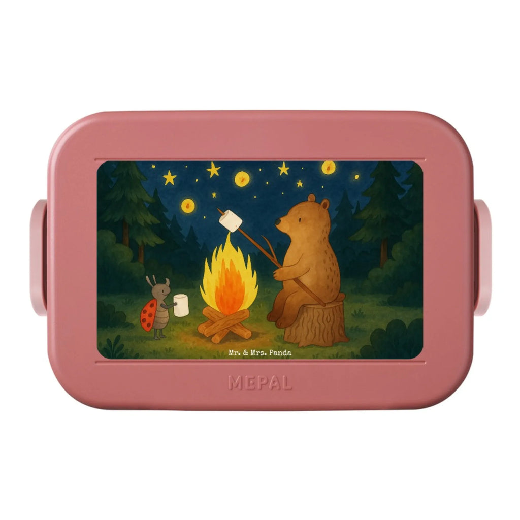 MEPAL Bentobox Bär & Marienkäfer Lagerfeuer Design Bentobox, Brotdose, Lunchbox, Bär, Teddy, Teddybär, Lagerfeuer