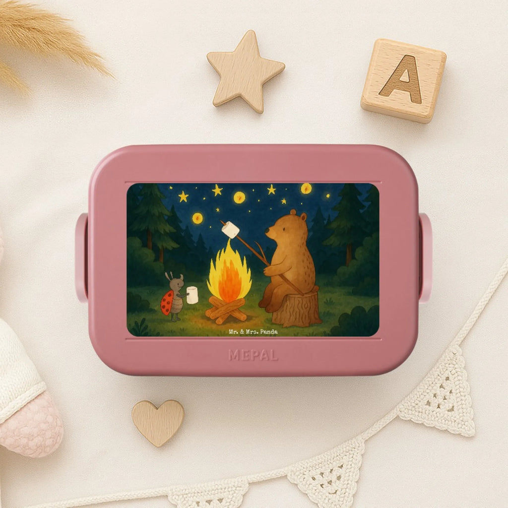 MEPAL Bentobox Bär & Marienkäfer Lagerfeuer Design Bentobox, Brotdose, Lunchbox, Bär, Teddy, Teddybär, Lagerfeuer