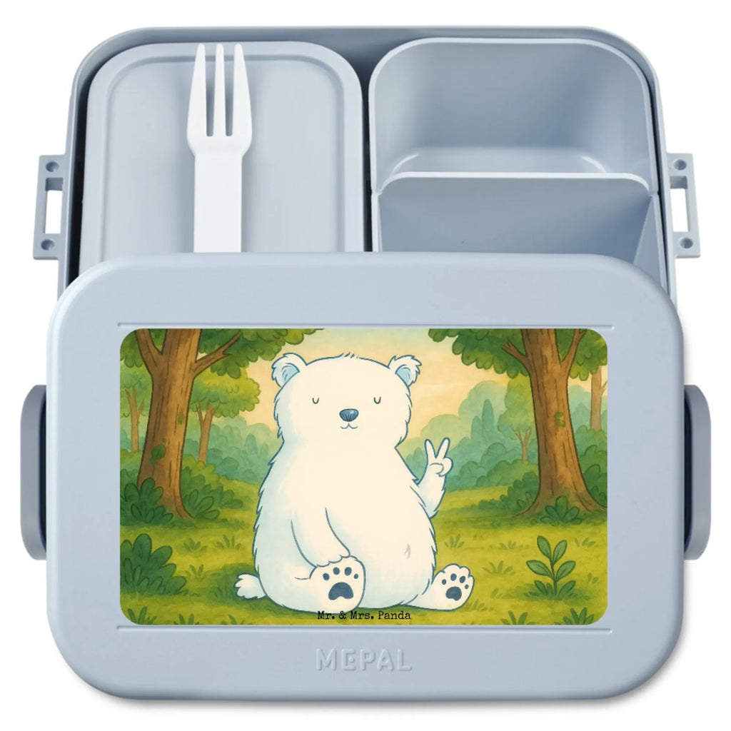 MEPAL Bentobox Eisbär Faul Design Bentobox, Brotdose, Lunchbox, Bär, Teddy, Teddybär, Nordpol, Eisbär, Bürojob, Büro, Relaxen, Arbeitsplatz, Faul, Arbeit, Homeoffice, Entspannen