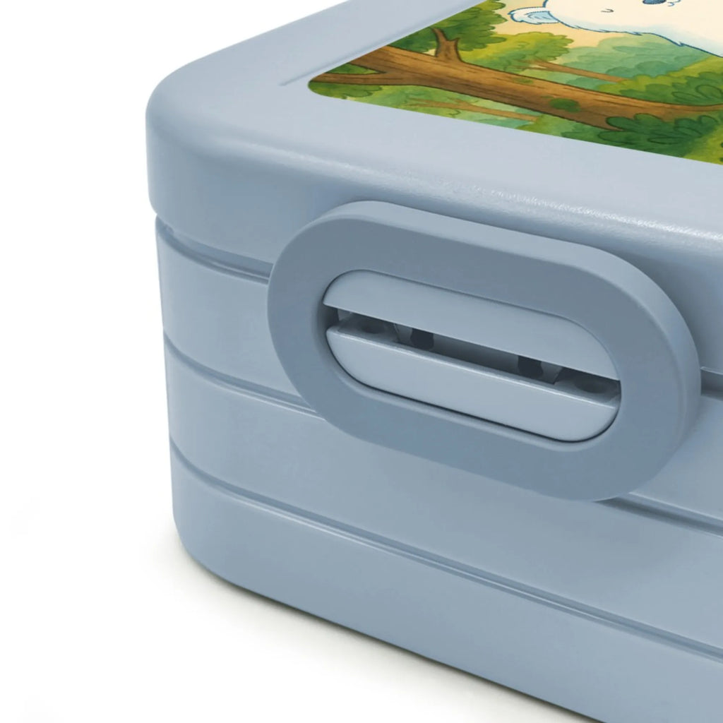 MEPAL Bentobox Eisbär Faul Design Bentobox, Brotdose, Lunchbox, Bär, Teddy, Teddybär, Nordpol, Eisbär, Bürojob, Büro, Relaxen, Arbeitsplatz, Faul, Arbeit, Homeoffice, Entspannen