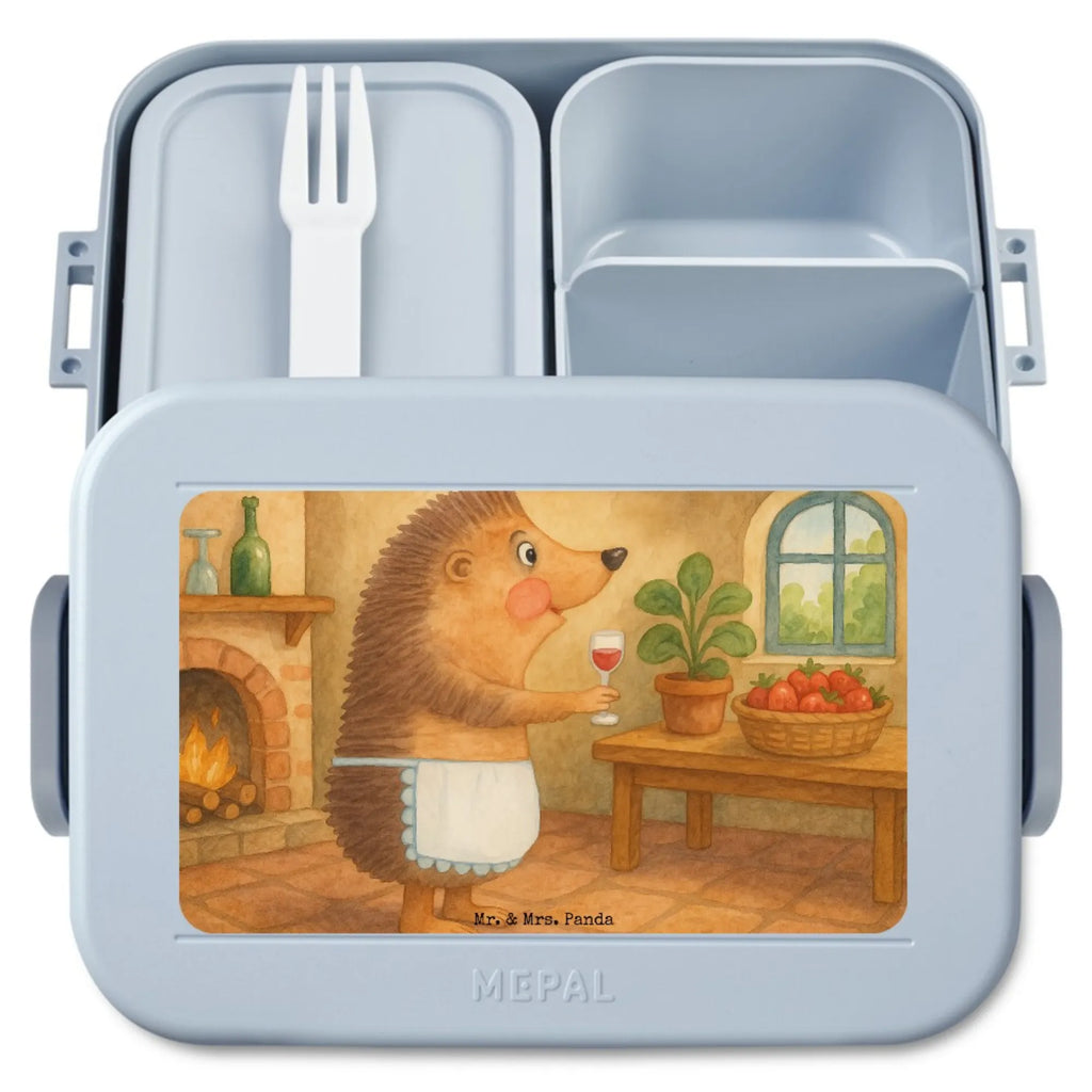 MEPAL Bentobox Igel Wein Design Lunchbox, Bentobox, Brotdose, Tiermotive, Gute Laune, lustige Sprüche, Tiere, Igel, Geschenk Weinliebhaber, Wein Deko, Geschenk Weintrinker, Wein trinken, Weinglas, Weißwein, Wein Spruch, Rotwein