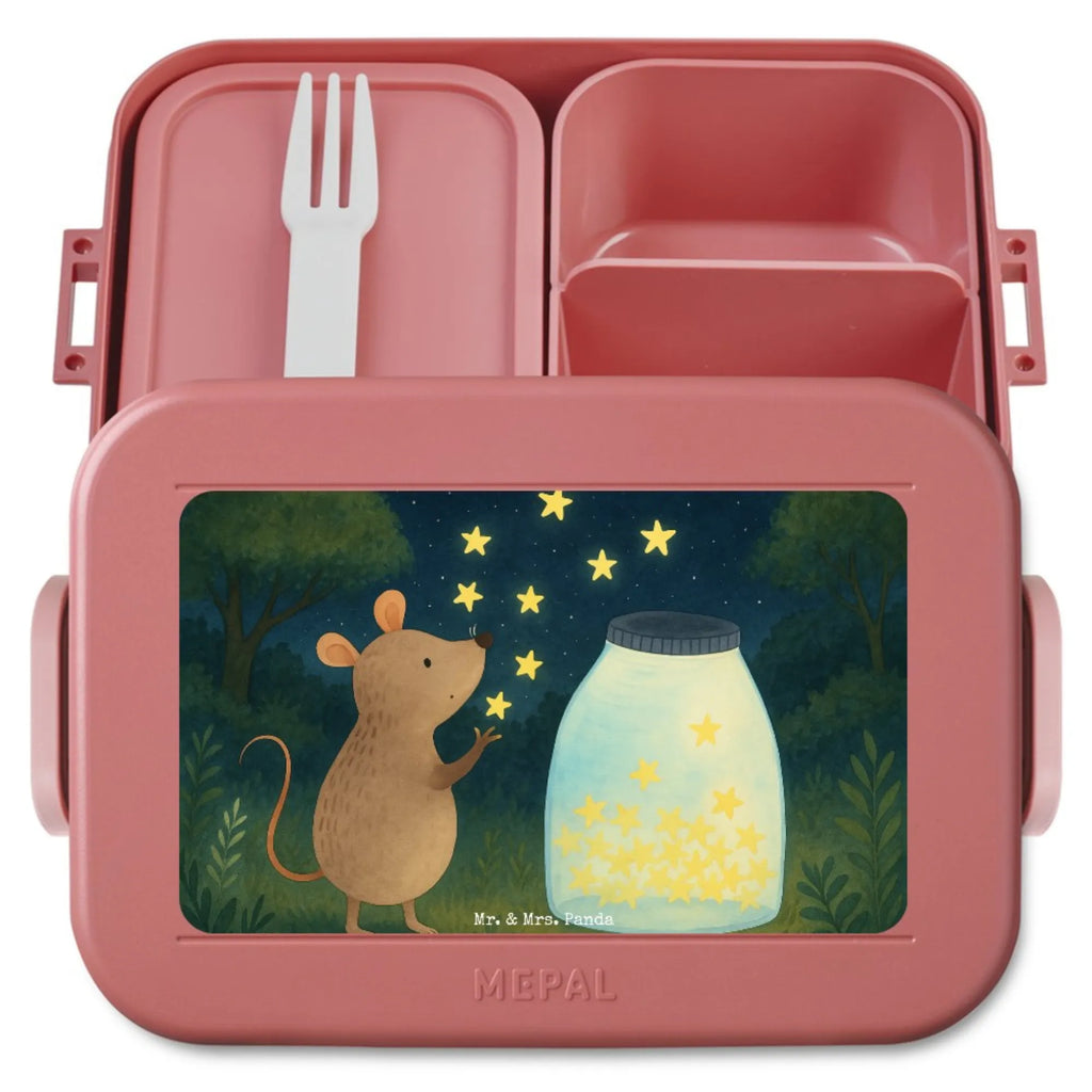 MEPAL Bentobox Maus Sterne Design Bentobox, Lunchbox, Brotdose, Tiermotive, Gute Laune, lustige Sprüche, Tiere, Wunsch, Schwangerschaft, Maus, Taufgeschenk, Träume, Sterne, Geburt, Kind, Hoffnung, Geburtstag, Taufe, erstes Kind, Kindergeburtstag