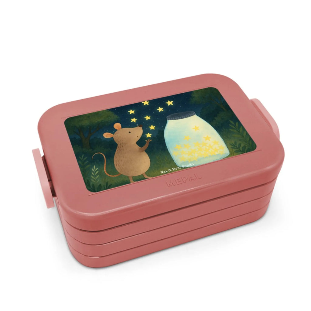 MEPAL Bentobox Maus Sterne Design Bentobox, Lunchbox, Brotdose, Tiermotive, Gute Laune, lustige Sprüche, Tiere, Wunsch, Schwangerschaft, Maus, Taufgeschenk, Träume, Sterne, Geburt, Kind, Hoffnung, Geburtstag, Taufe, erstes Kind, Kindergeburtstag
