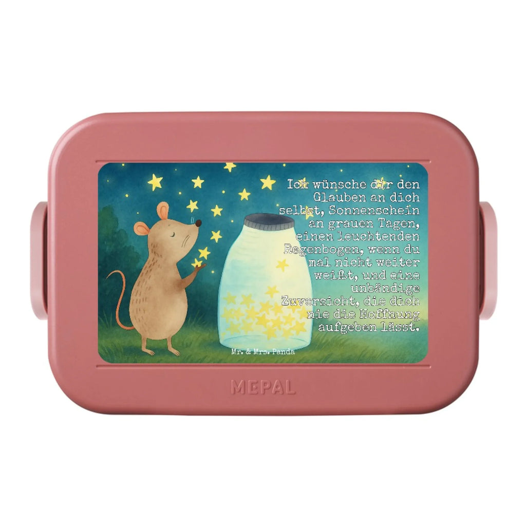 MEPAL Bentobox Maus Sterne Design Bentobox, Lunchbox, Brotdose, Tiermotive, Gute Laune, lustige Sprüche, Tiere, Wunsch, Schwangerschaft, Maus, Taufgeschenk, Träume, Sterne, Geburt, Kind, Hoffnung, Geburtstag, Taufe, erstes Kind, Kindergeburtstag