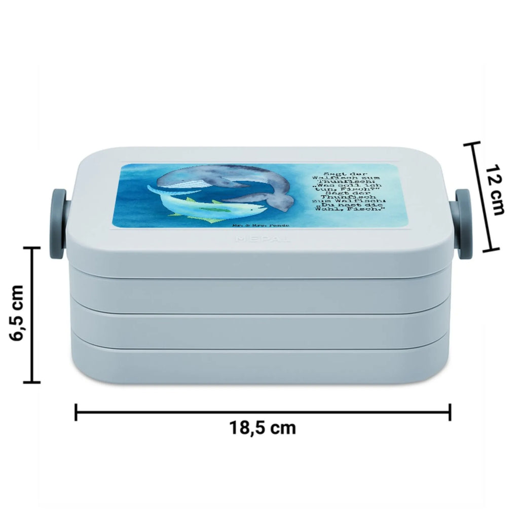MEPAL Bentobox Walfisch Thunfisch Design Brotdose, Lunchbox, Bentobox, Tiermotive, Gute Laune, lustige Sprüche, Tiere, Wahl, Witz, Wortwitz lustig, Wal, Flachwitz Geschenk, Flachwitz, Spruch lustig, Spruch des Tages, Tunfisch