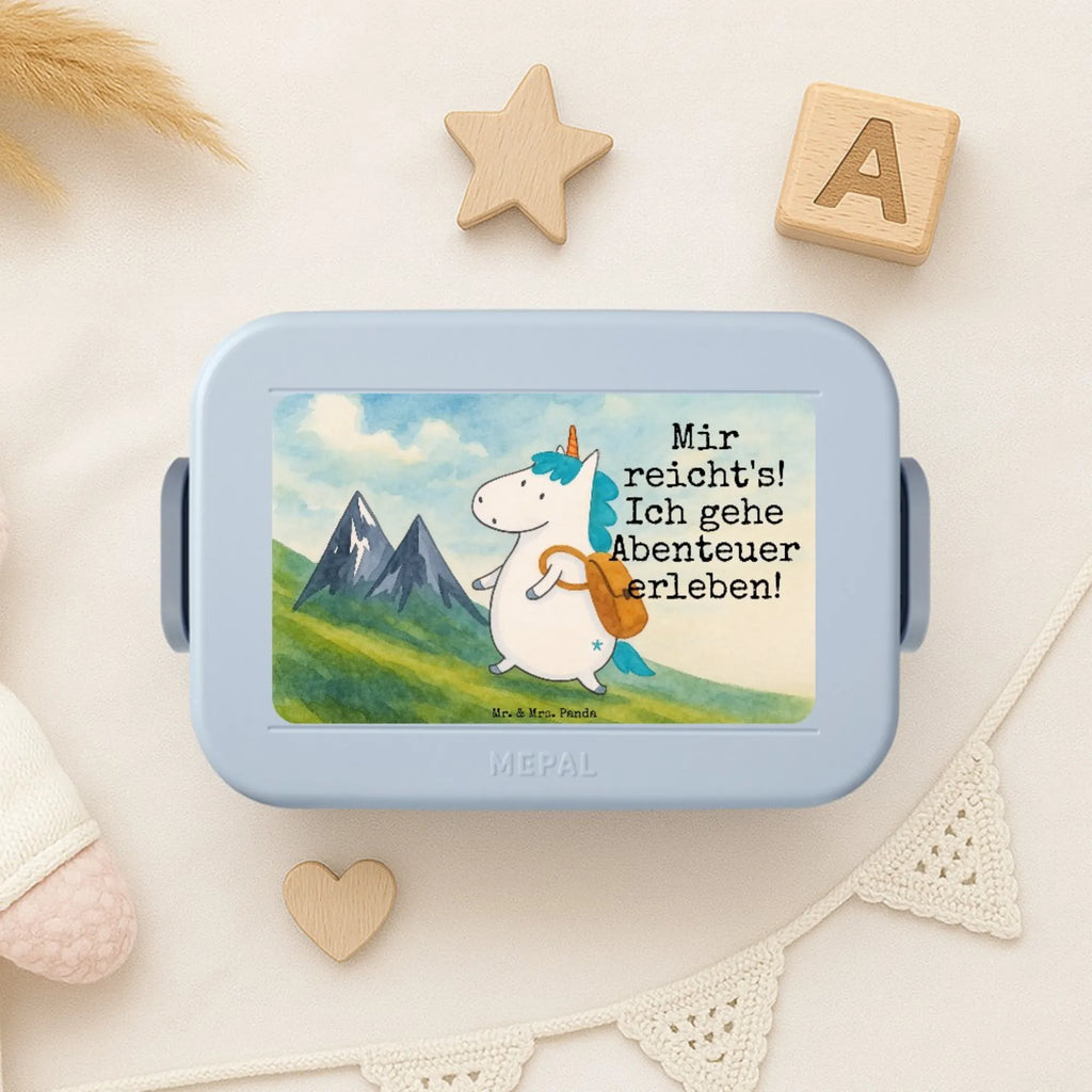 MEPAL Bentobox Einhorn Bergsteiger Design Bentobox, Lunchbox, Brotdose, Einhorn, Einhörner, Einhorn Deko, Unicorn, Bergsteiger, Abenteurer, Abenteuer, Weltreise, Urlaub, Berge, Weltenbummler, Entdecker, Reisen