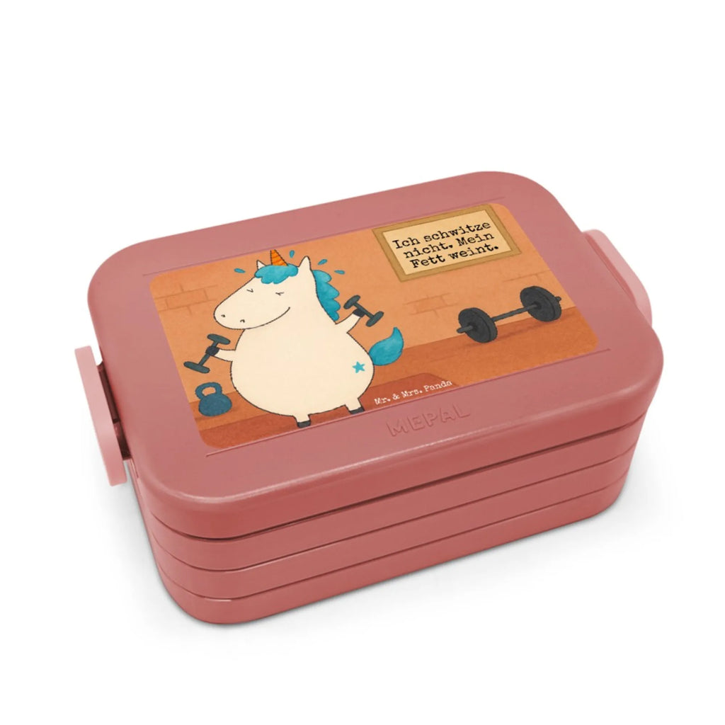 MEPAL Bentobox Einhorn Fitness Design Lunchbox, Bentobox, Brotdose, Einhorn, Einhörner, Einhorn Deko, Unicorn, Abnehmen, Diät, Sixpack, Fitnessstudio, Sport, Gym, Fitness, Pumpen, Geräte