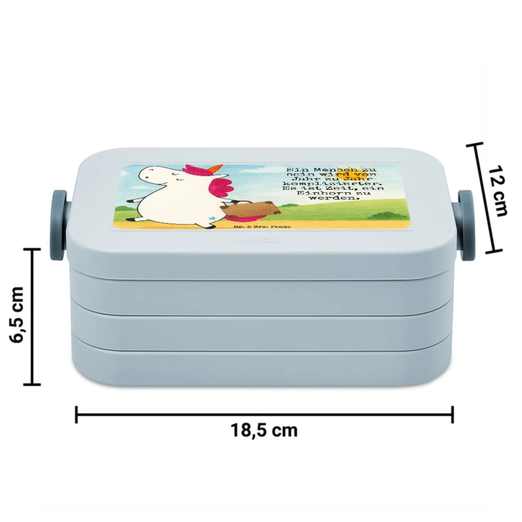 MEPAL Bentobox Einhorn Koffer Design Brotdose, Bentobox, Lunchbox, Einhorn, Einhörner, Einhorn Deko, Unicorn, Erwachsen, Reise, witzig, Spaß, Kind, lustig, albern, unicorn, Abenteuer, Koffer, Verreisen, Gepäck