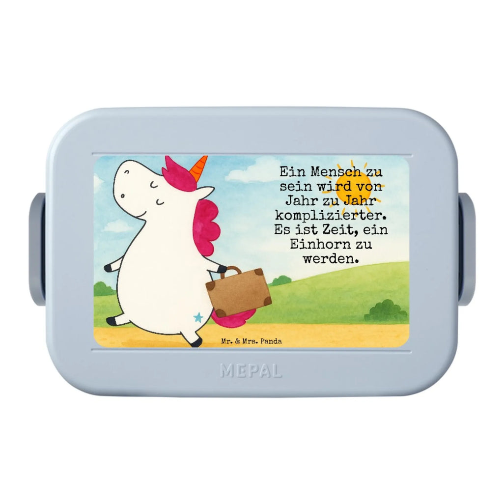 MEPAL Bentobox Einhorn Koffer Design Brotdose, Bentobox, Lunchbox, Einhorn, Einhörner, Einhorn Deko, Unicorn, Erwachsen, Reise, witzig, Spaß, Kind, lustig, albern, unicorn, Abenteuer, Koffer, Verreisen, Gepäck