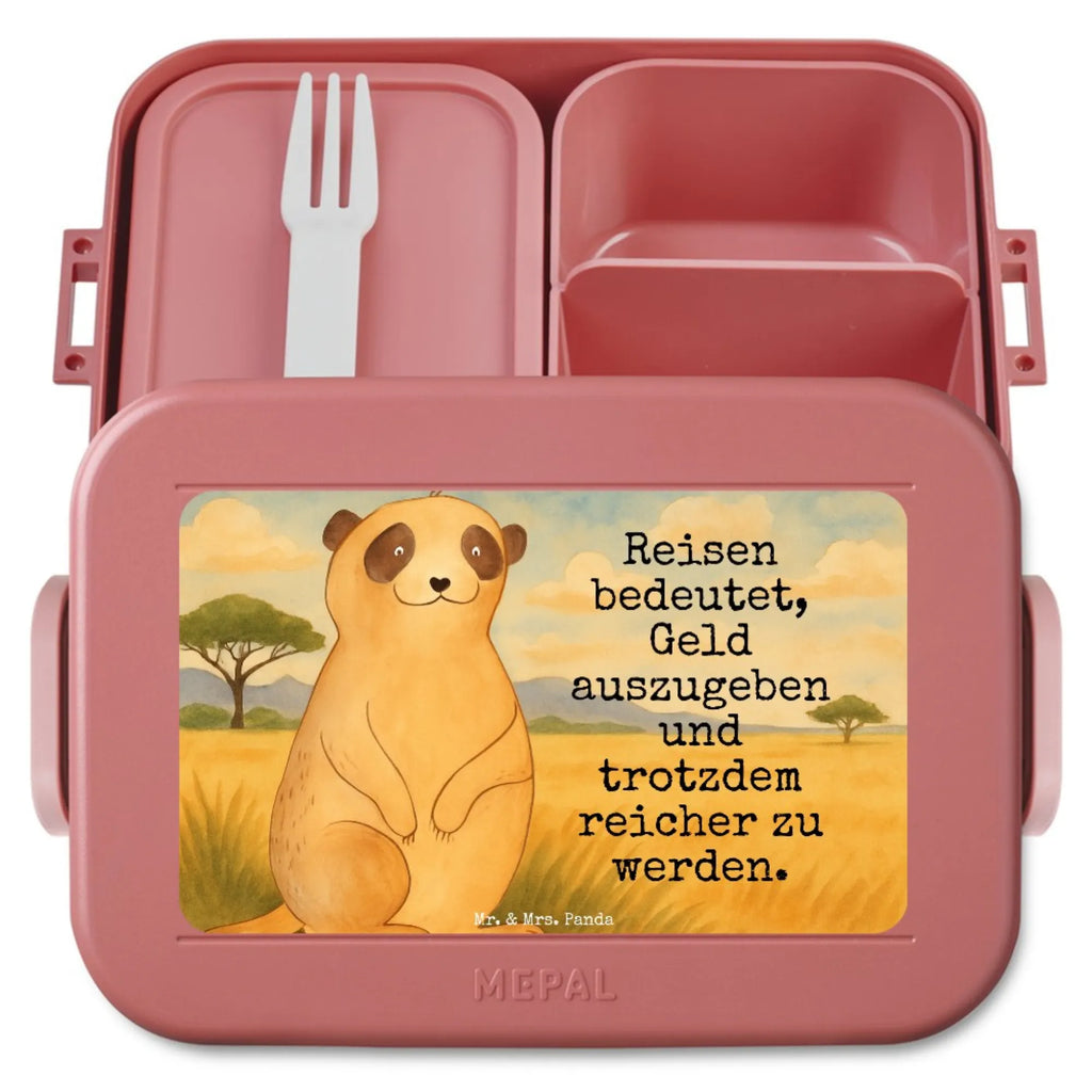 MEPAL Bentobox Erdmännchen Design Brotdose, Bentobox, Lunchbox, Afrika, Wildtiere, Erdmännchen, Traveling, Afrikareise, Roadtrip, Reisen, Weltreise, Spruch
