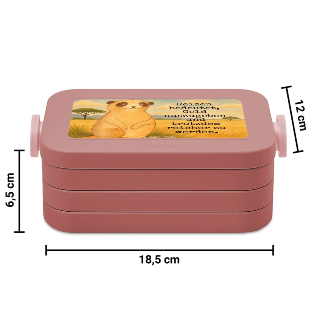 MEPAL Bentobox Erdmännchen Design Brotdose, Bentobox, Lunchbox, Afrika, Wildtiere, Erdmännchen, Traveling, Afrikareise, Roadtrip, Reisen, Weltreise, Spruch