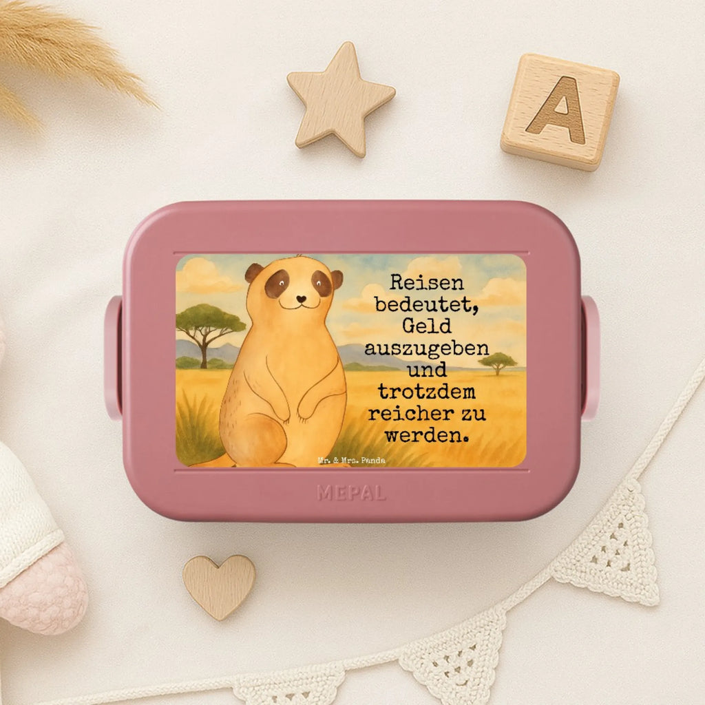 MEPAL Bentobox Erdmännchen Design Brotdose, Bentobox, Lunchbox, Afrika, Wildtiere, Erdmännchen, Traveling, Afrikareise, Roadtrip, Reisen, Weltreise, Spruch