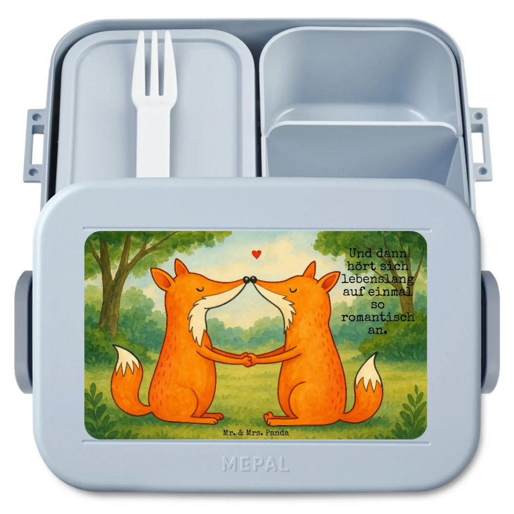 MEPAL Bentobox Füchse Liebe Design Brotdose, Bentobox, Lunchbox, Fuchs, Freundin, Liebesbeweis, Paar, Liebespaar, Fox, Ehemann, Füchse, Verlobte, Partner, Freund, Ehefrau, Liebe, Ehe