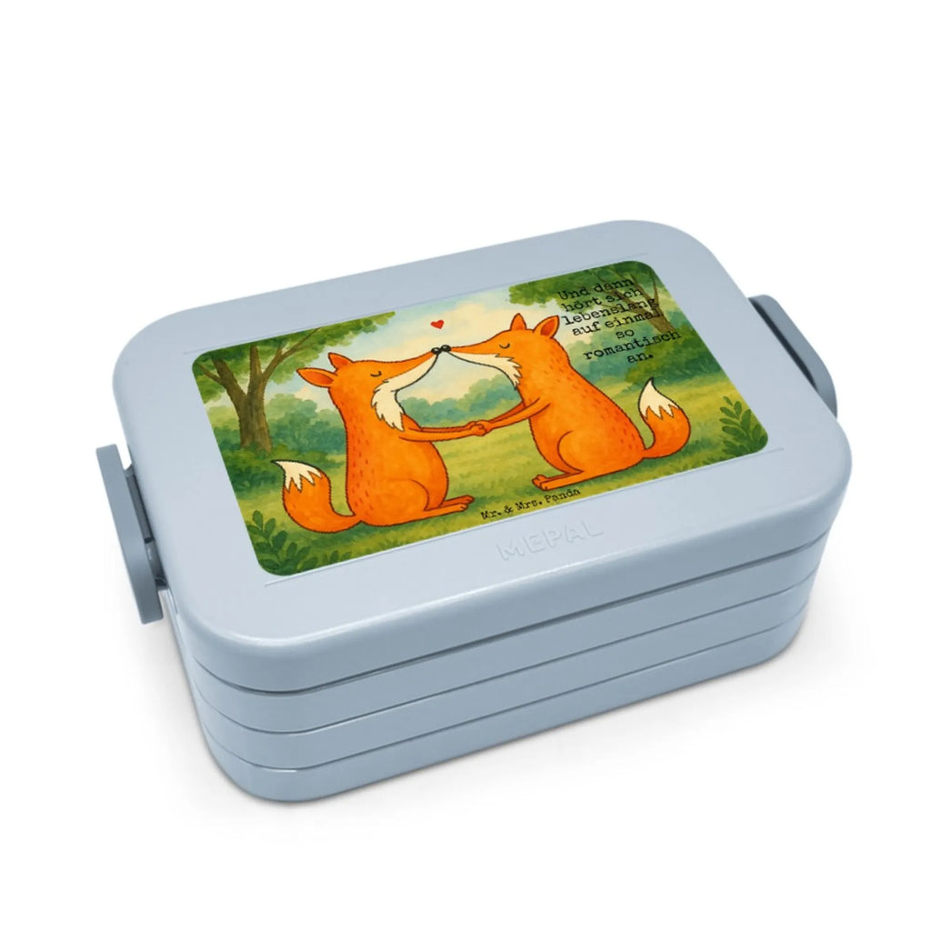 MEPAL Bentobox Füchse Liebe Design Brotdose, Bentobox, Lunchbox, Fuchs, Freundin, Liebesbeweis, Paar, Liebespaar, Fox, Ehemann, Füchse, Verlobte, Partner, Freund, Ehefrau, Liebe, Ehe