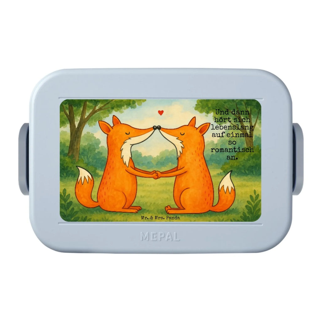 MEPAL Bentobox Füchse Liebe Design Brotdose, Bentobox, Lunchbox, Fuchs, Freundin, Liebesbeweis, Paar, Liebespaar, Fox, Ehemann, Füchse, Verlobte, Partner, Freund, Ehefrau, Liebe, Ehe