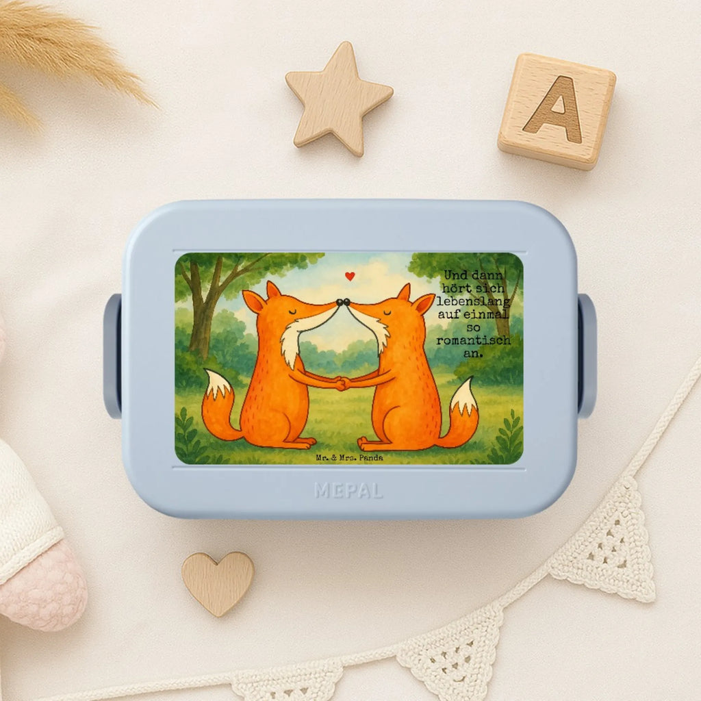 MEPAL Bentobox Füchse Liebe Design Brotdose, Bentobox, Lunchbox, Fuchs, Freundin, Liebesbeweis, Paar, Liebespaar, Fox, Ehemann, Füchse, Verlobte, Partner, Freund, Ehefrau, Liebe, Ehe