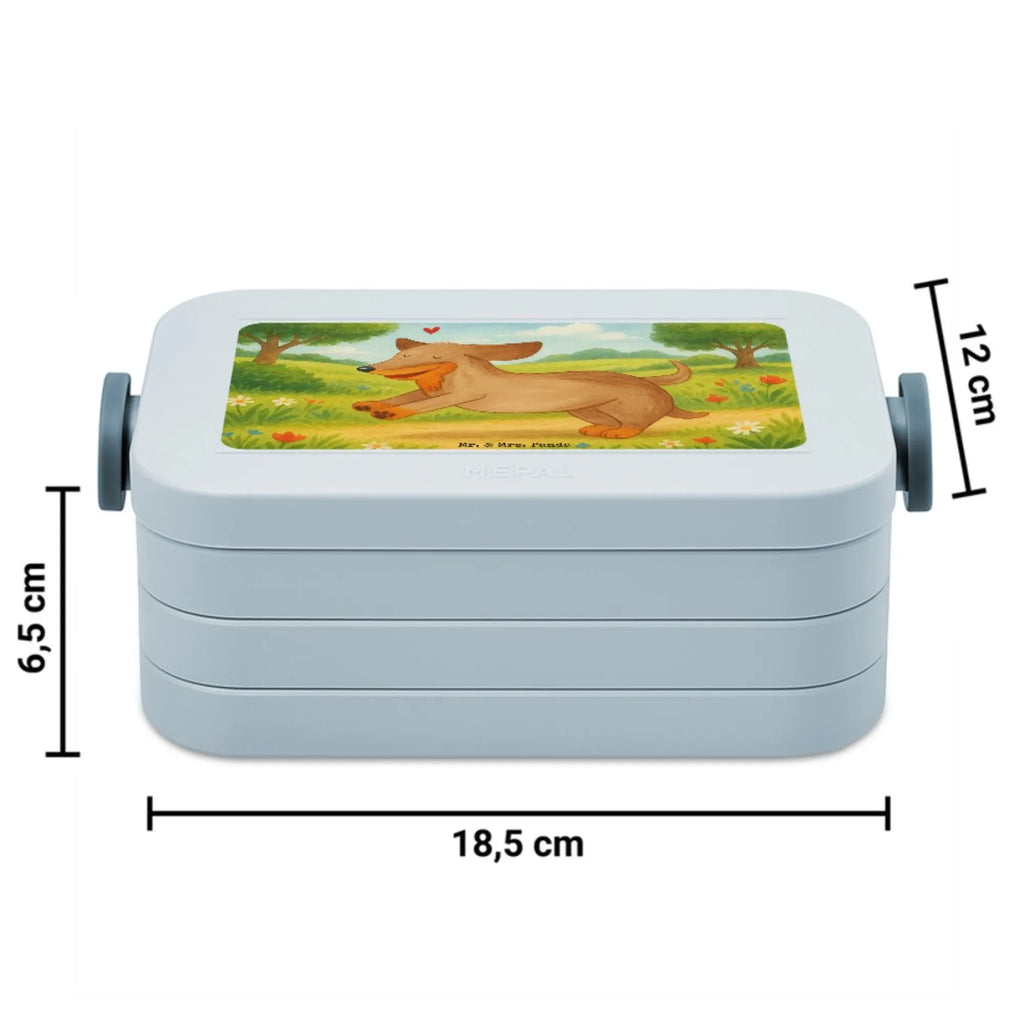 MEPAL Bentobox Hund Dackel Design Bentobox, Lunchbox, Brotdose, Hund, Hundemotiv, Haustier, Hunderasse, Tierliebhaber, Hundebesitzer, Sprüche, Hunde, Dachshund, Dackel, happy dog