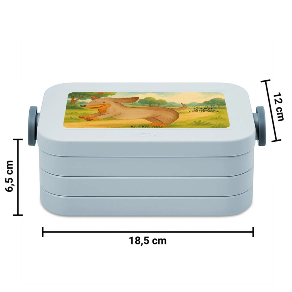 MEPAL Bentobox Hund Dackel Design Bentobox, Lunchbox, Brotdose, Hund, Hundemotiv, Haustier, Hunderasse, Tierliebhaber, Hundebesitzer, Sprüche, Hunde, Dachshund, Dackel, happy dog