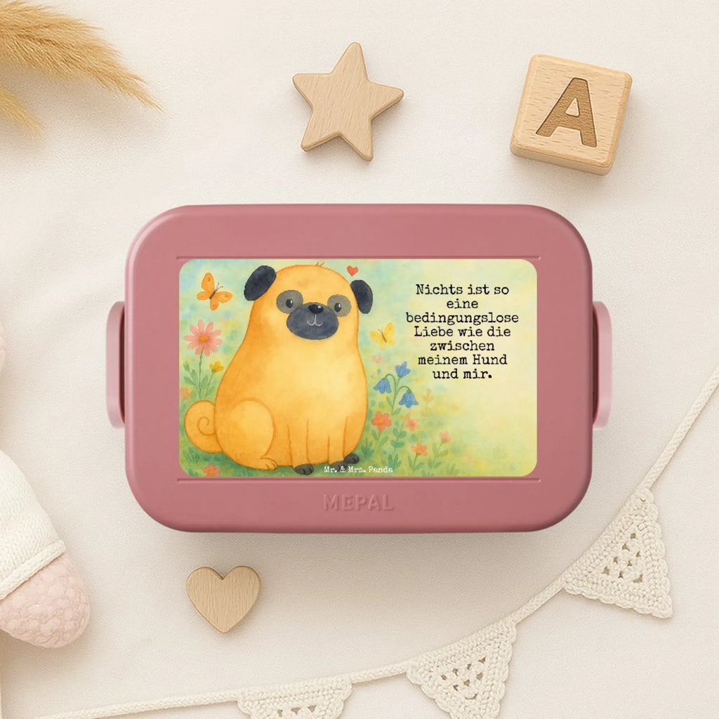 MEPAL Bentobox Mops Design Bentobox, Lunchbox, Brotdose, Hund, Hundemotiv, Haustier, Hunderasse, Tierliebhaber, Hundebesitzer, Sprüche, Mops, Liebe, Hundeliebe