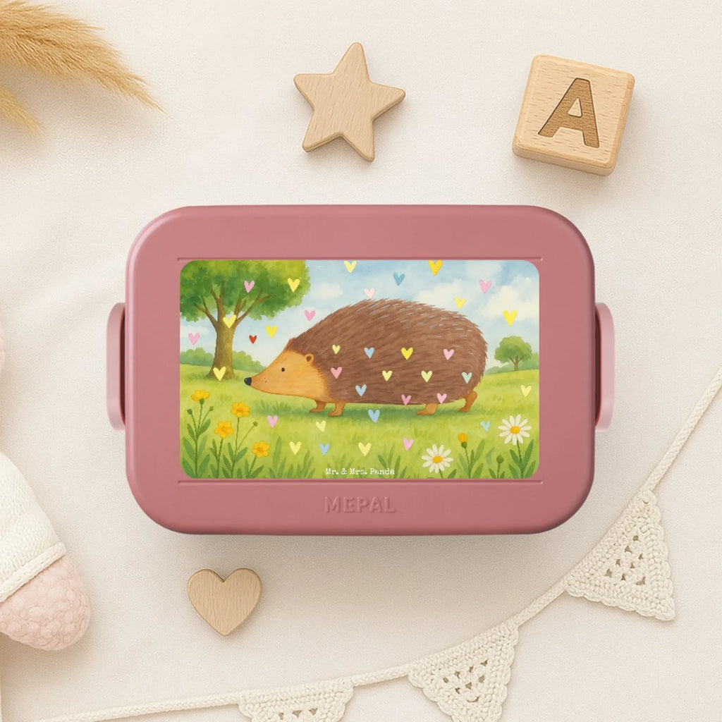MEPAL Bentobox Igel Herzen Design Brotdose, Lunchbox, Bentobox, Tiermotive, Gute Laune, lustige Sprüche, Tiere, Leben, Herz, Kuss, Herzen, Vertrauen, Igel, Liebe