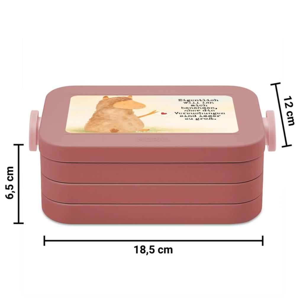 MEPAL Bentobox Alpaka Fahne Design Brotdose, Lunchbox, Bentobox, Alpaka, Lama, Liebe, Lamas, Alpakas