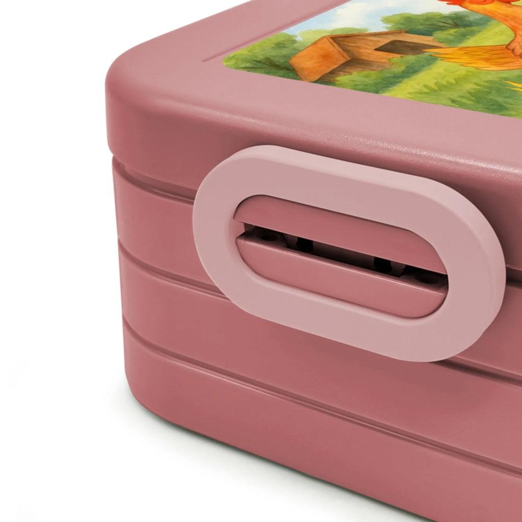 MEPAL Bentobox Huhn Stolz Design Bentobox, Brotdose, Lunchbox, Bauernhof, Hoftiere, Landwirt, Landwirtin, Schwangerschaft, Hahn, Henne, Hühner, Eier, Spruch, Landleben, Magie, Hof, Geburt, Motivation