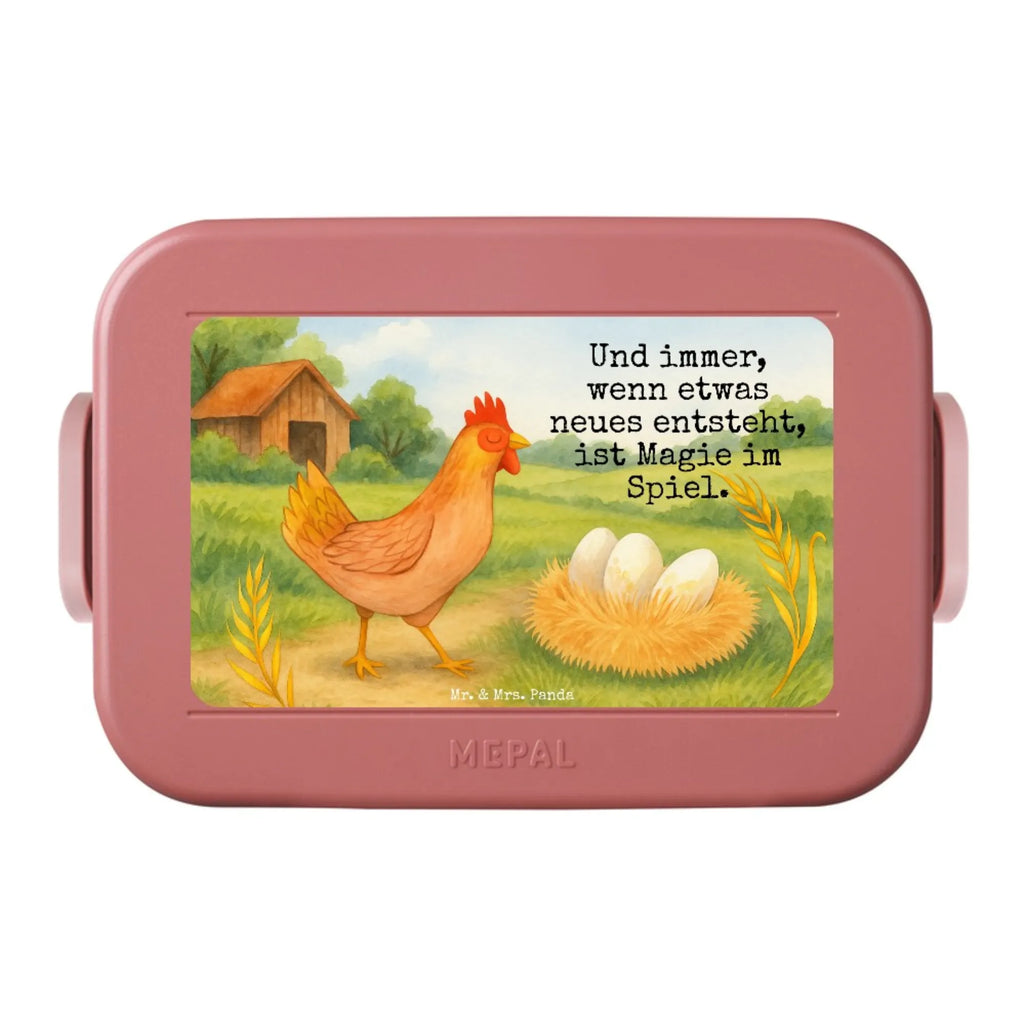 MEPAL Bentobox Huhn Stolz Design Bentobox, Brotdose, Lunchbox, Bauernhof, Hoftiere, Landwirt, Landwirtin, Schwangerschaft, Hahn, Henne, Hühner, Eier, Spruch, Landleben, Magie, Hof, Geburt, Motivation