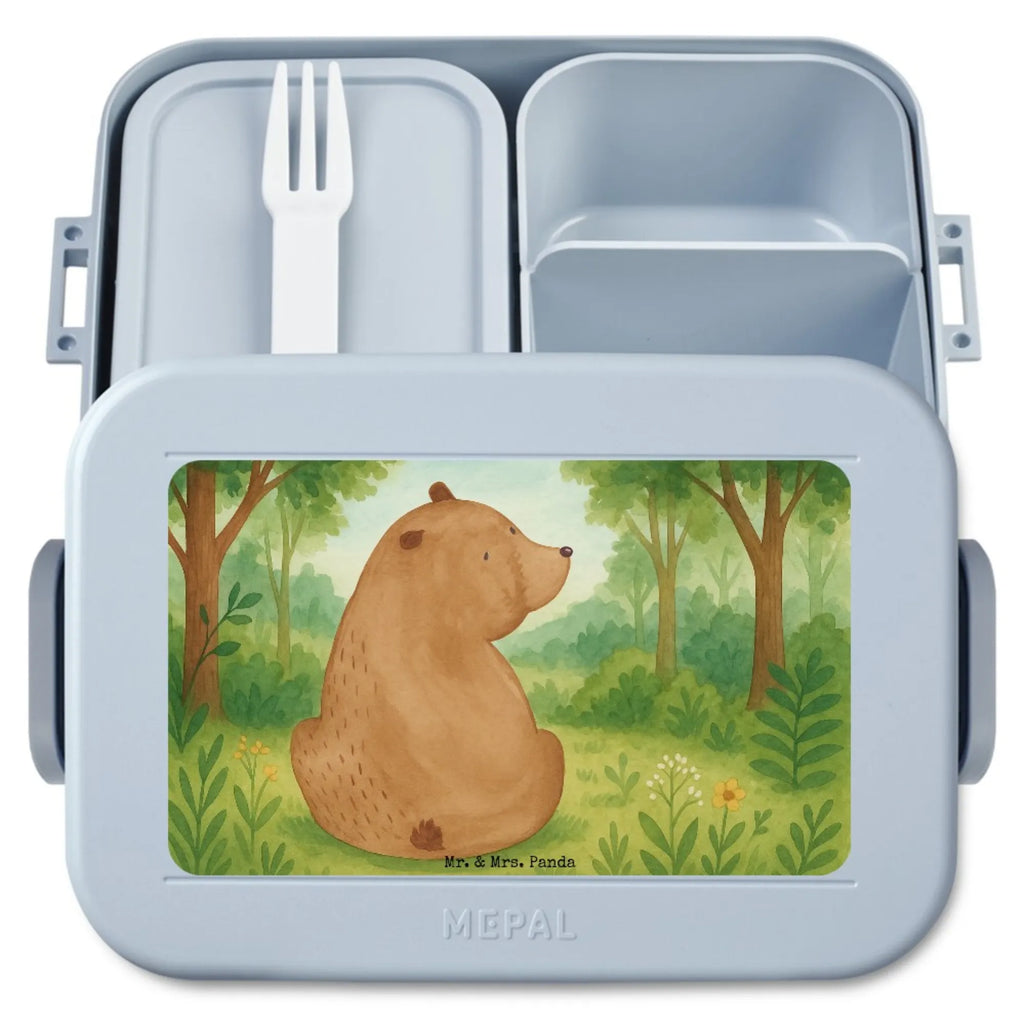 MEPAL Bentobox Bär Schulterblick Design Lunchbox, Brotdose, Bentobox, Bär, Teddy, Teddybär, Bärenliebe, Motivation, Bären, Weltansicht, Weisheit, Selbstachtung