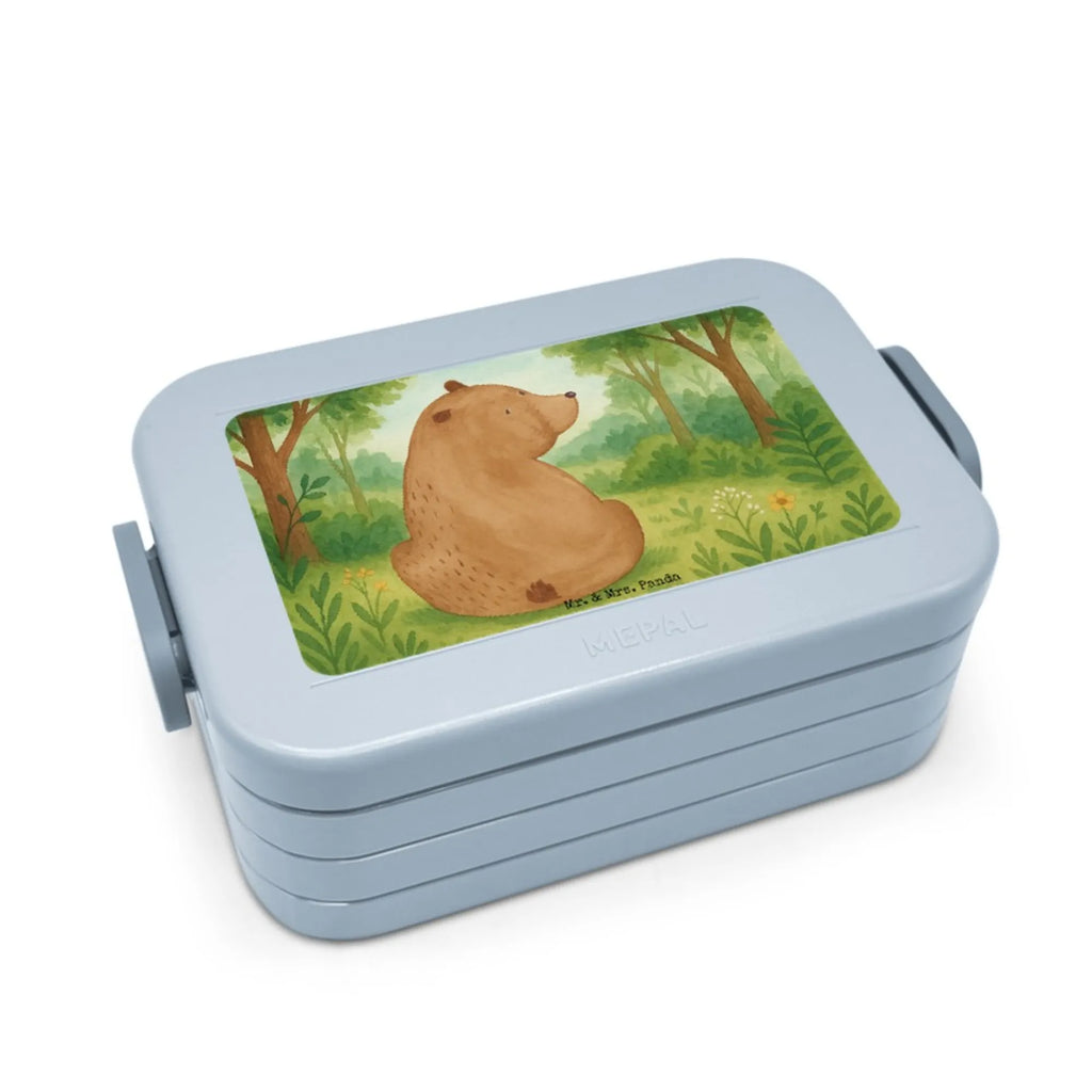 MEPAL Bentobox Bär Schulterblick Design Lunchbox, Brotdose, Bentobox, Bär, Teddy, Teddybär, Bärenliebe, Motivation, Bären, Weltansicht, Weisheit, Selbstachtung