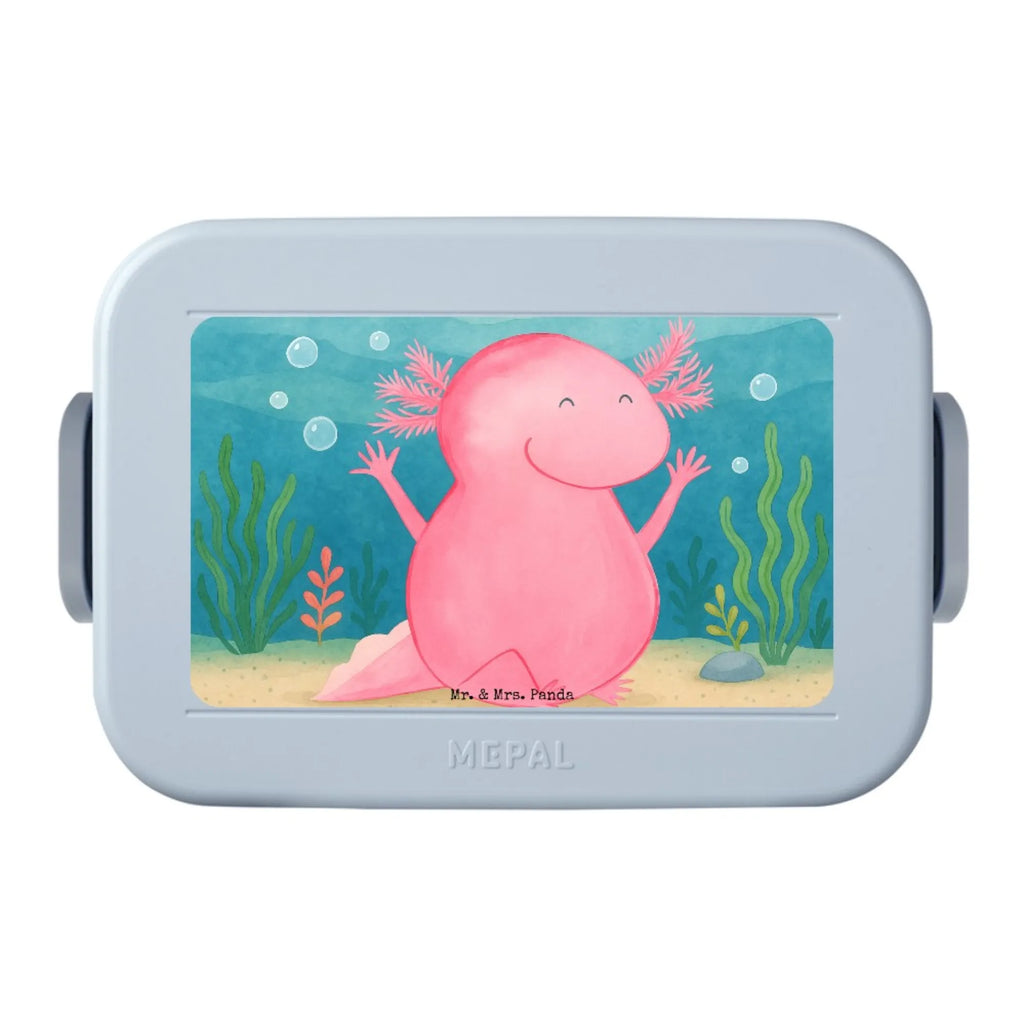 MEPAL Bentobox Axolotl Hurra Design Lunchbox, Bentobox, Brotdose, Axolotl, Molch, fröhlich, Zufriedenheit, Freude, Schwanzlurch, Lurche, Axolot, Spaß, Lurch, Motivation