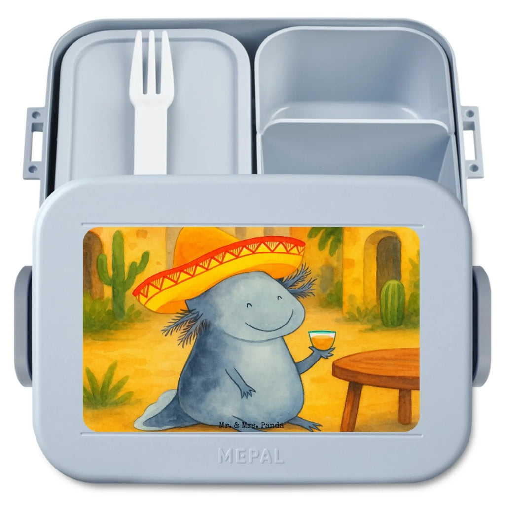 MEPAL Bentobox Axolotl Tequila Design Lunchbox, Bentobox, Brotdose, Axolotl, Molch, Feuerdrache, Tequila, Lurche, Mexico, Sombrero, Schwanzlurch, Zitrone, Lurch, Spruch, Axolot, Motivation, Mexiko, Feuersalamander