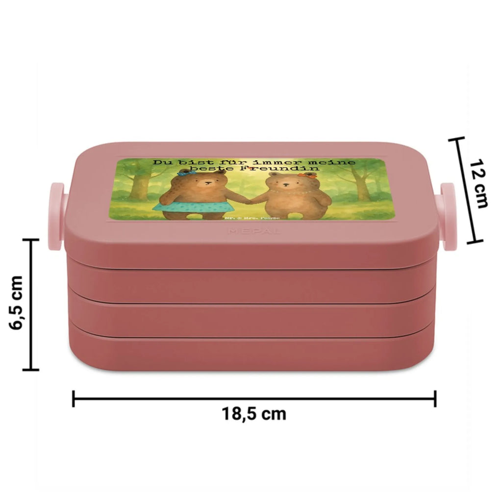 MEPAL Bentobox Bär Freundin Design Lunchbox, Bentobox, Brotdose, Bär, Teddy, Teddybär, Bär Freundin Beste Freund Liebe Liebesbeweis Verliebt Kumpel Kumpeliene