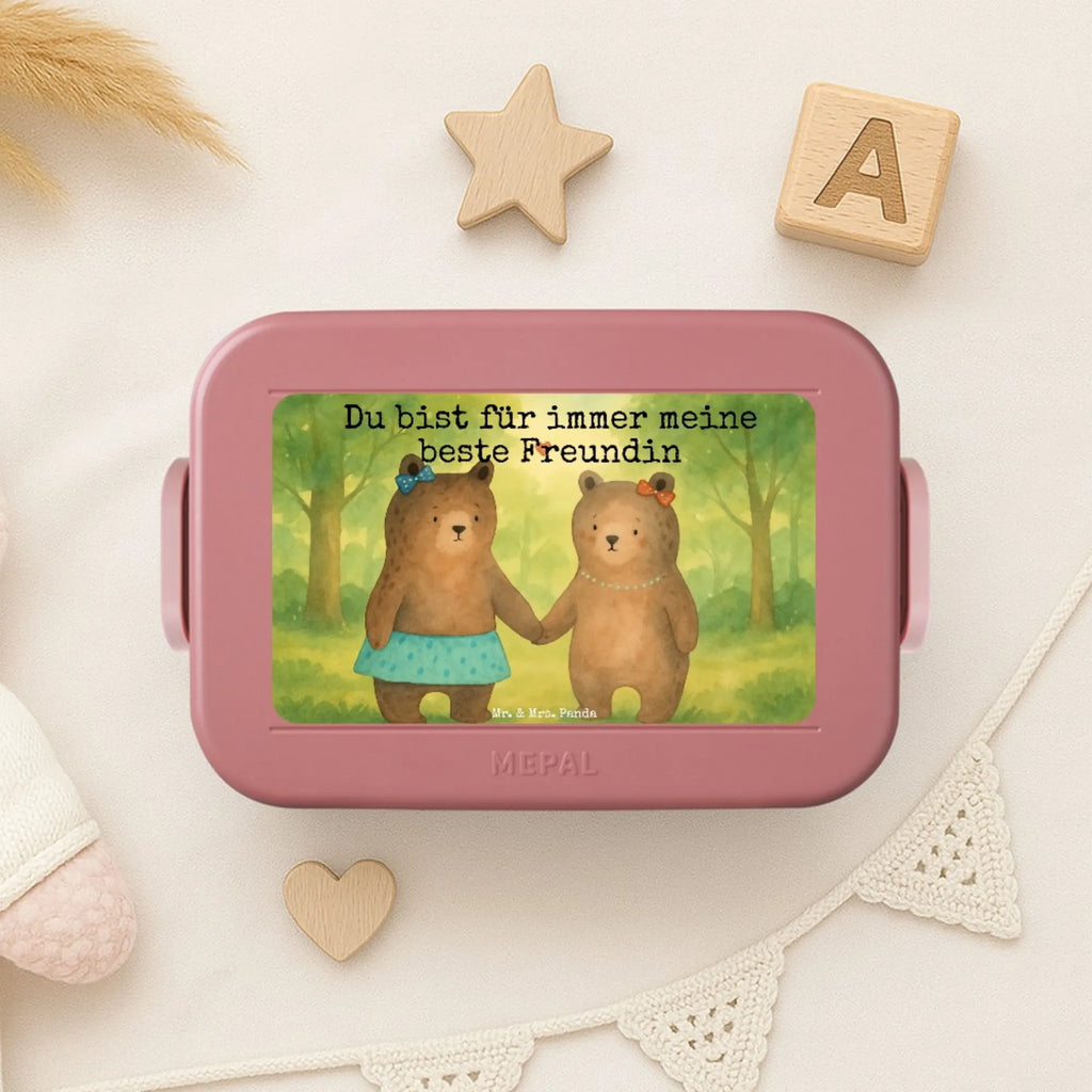 MEPAL Bentobox Bär Freundin Design Lunchbox, Bentobox, Brotdose, Bär, Teddy, Teddybär, Bär Freundin Beste Freund Liebe Liebesbeweis Verliebt Kumpel Kumpeliene