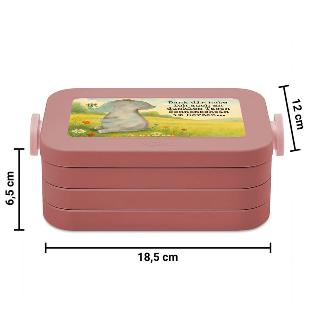 MEPAL Bentobox Elefant Biene Design Brotdose, Bentobox, Lunchbox, Tiermotive, Gute Laune, lustige Sprüche, Tiere, Hochzeitsgeschenk, Liebe, Heiratsantrag, Liebesspruch, Jahrestag, Elefant, Liebesbeweis, Biene, Liebesgeschenk