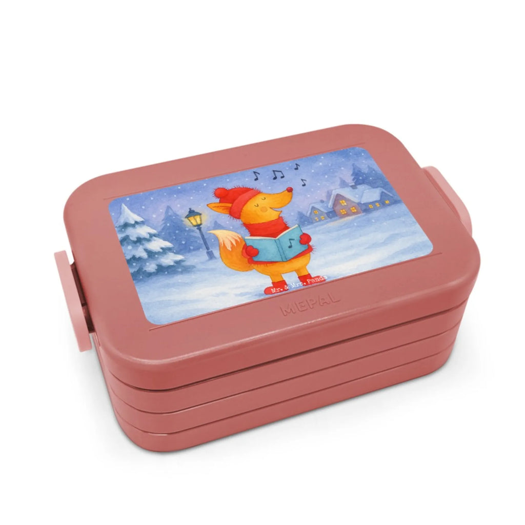 MEPAL Bentobox Fuchs Sänger Design Bentobox, Brotdose, Lunchbox, Winter, Weihnachten, Weihnachtsdeko, Nikolaus, Advent, Heiligabend, Wintermotiv, Weihnachtslieder, Geschenk Sänger, Fuchs, Füchse, Singen, Sänger