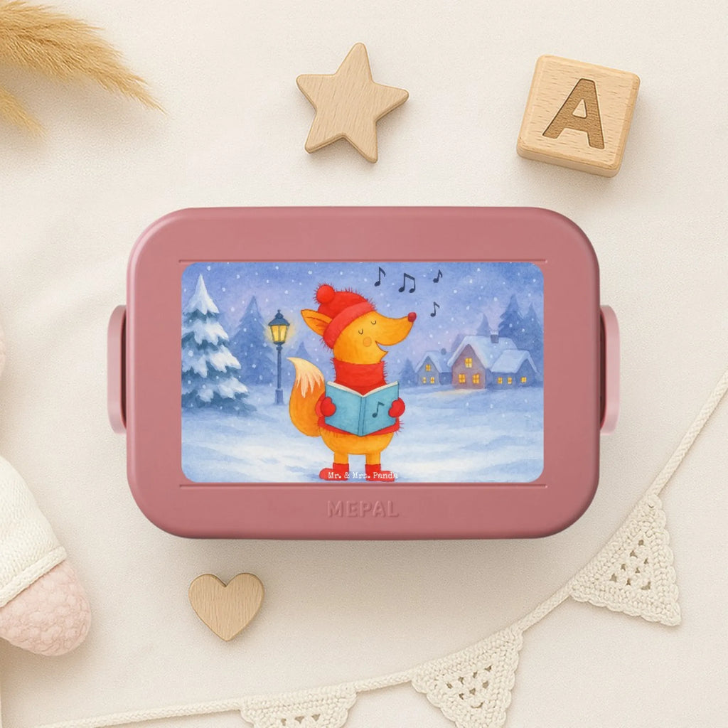 MEPAL Bentobox Fuchs Sänger Design Bentobox, Brotdose, Lunchbox, Winter, Weihnachten, Weihnachtsdeko, Nikolaus, Advent, Heiligabend, Wintermotiv, Weihnachtslieder, Geschenk Sänger, Fuchs, Füchse, Singen, Sänger