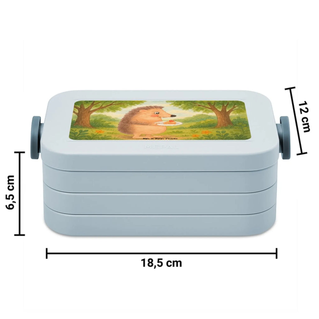 MEPAL Bentobox Igel Kuchenstück Design Brotdose, Bentobox, Lunchbox, Tiermotive, Gute Laune, lustige Sprüche, Tiere, Einladung Party, Geburtstagskuchen, Igel, Kuchen backen, Kuchen, Essen Spruch, Torte, Backen Geschenk