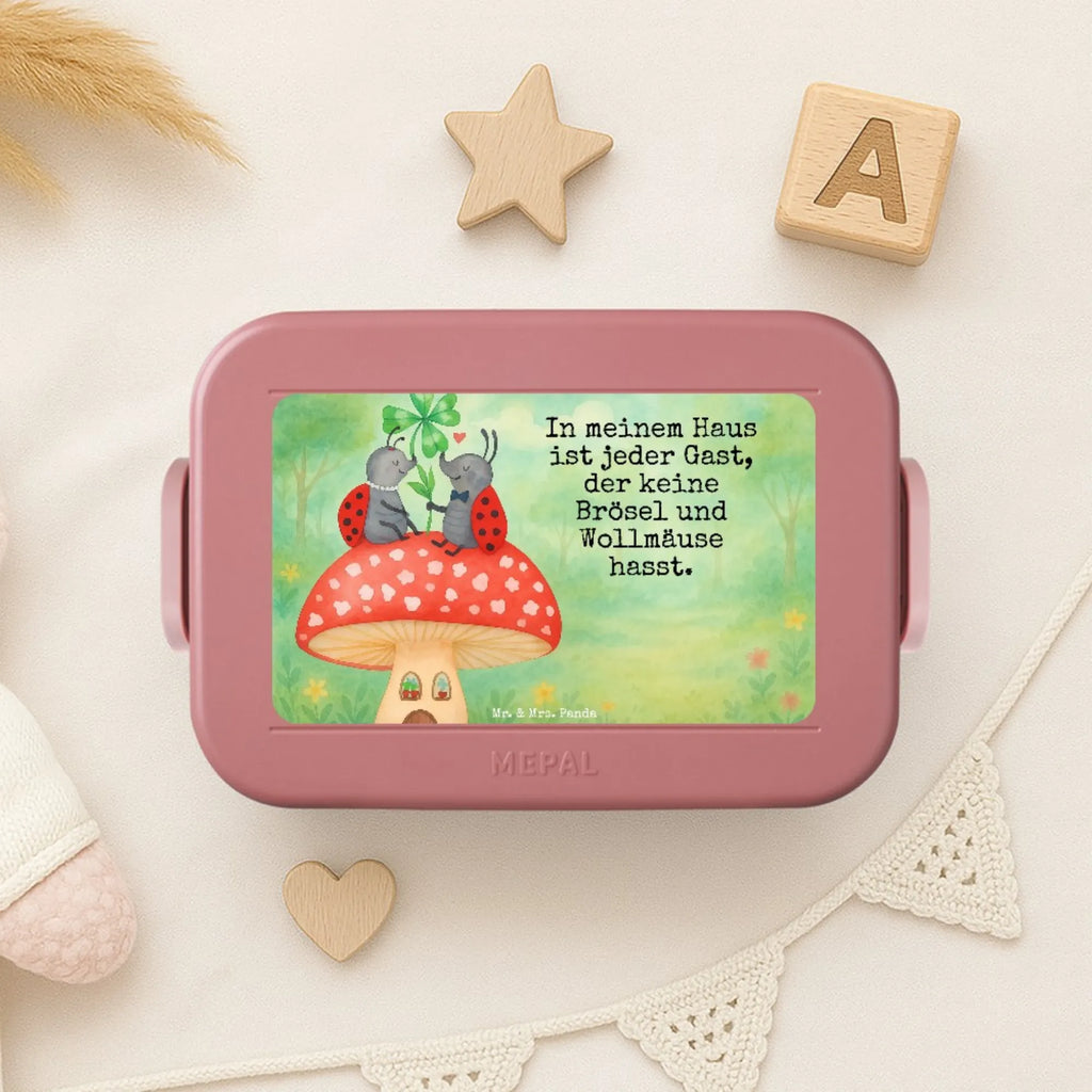 MEPAL Bentobox Marienkäfer Fliegenpilz Design Brotdose, Bentobox, Lunchbox, Tiermotive, Gute Laune, lustige Sprüche, Tiere, Wohnung, Haus, Fleigenpilzhaus, Marienkäfer, zuhause, Fliegenpilz