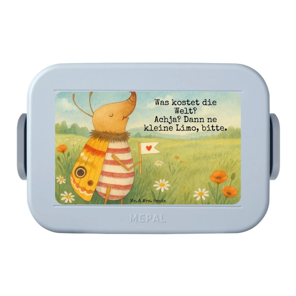 MEPAL Bentobox Nachtfalter Fähnchen Design Lunchbox, Bentobox, Brotdose, Tiermotive, Gute Laune, lustige Sprüche, Tiere, süß, Spruch lustig, Spruch witzig, niedlich, Käfer, Küche Deko, Nachtfalter, Was kostet die Welt