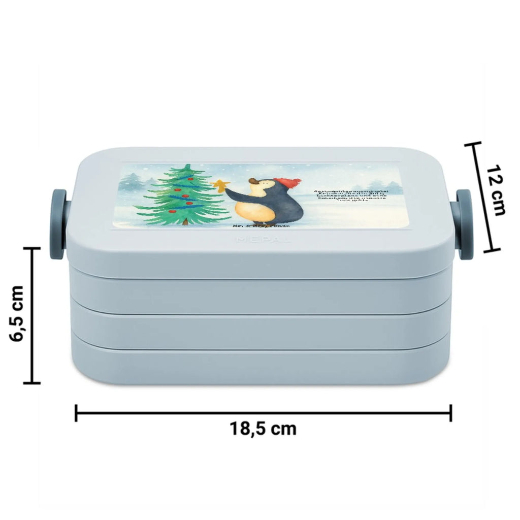 MEPAL Bentobox Pinguin Weihnachtsbaum Design Brotdose, Bentobox, Lunchbox, Winter, Weihnachten, Weihnachtsdeko, Nikolaus, Advent, Heiligabend, Wintermotiv, Pinguin