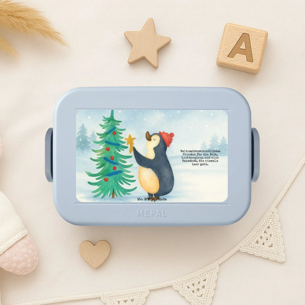 MEPAL Bentobox Pinguin Weihnachtsbaum Design Brotdose, Bentobox, Lunchbox, Winter, Weihnachten, Weihnachtsdeko, Nikolaus, Advent, Heiligabend, Wintermotiv, Pinguin