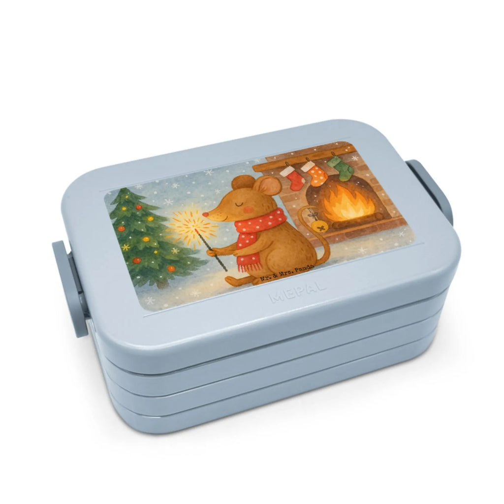 MEPAL Bentobox Maus Weihnachten Design Lunchbox, Brotdose, Bentobox, Winter, Weihnachten, Weihnachtsdeko, Nikolaus, Advent, Heiligabend, Wintermotiv, Weihnachtsmotiv, Mäuschen, Maus, Weihnachtswunder, Weihnachtsgruß, Frohe Weihnachten