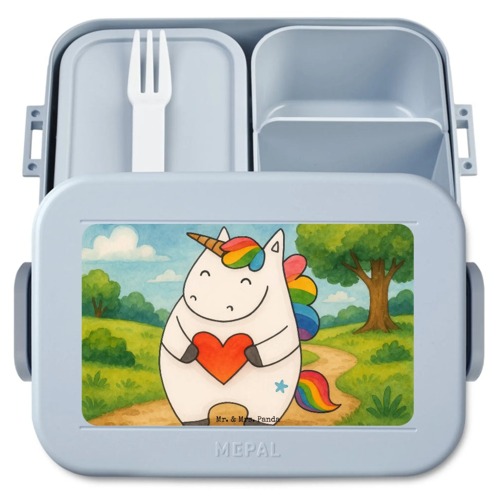 MEPAL Bentobox Einhorn Herz Design Lunchbox, Bentobox, Brotdose, Einhorn, Einhörner, Einhorn Deko, Unicorn, witzig, schlimm, böse, lustig, bunt, Freundin, Herz, anders