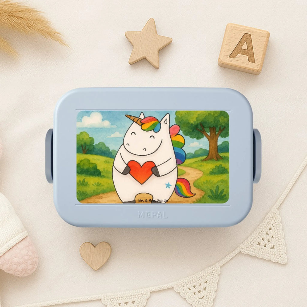 MEPAL Bentobox Einhorn Herz Design Lunchbox, Bentobox, Brotdose, Einhorn, Einhörner, Einhorn Deko, Unicorn, witzig, schlimm, böse, lustig, bunt, Freundin, Herz, anders