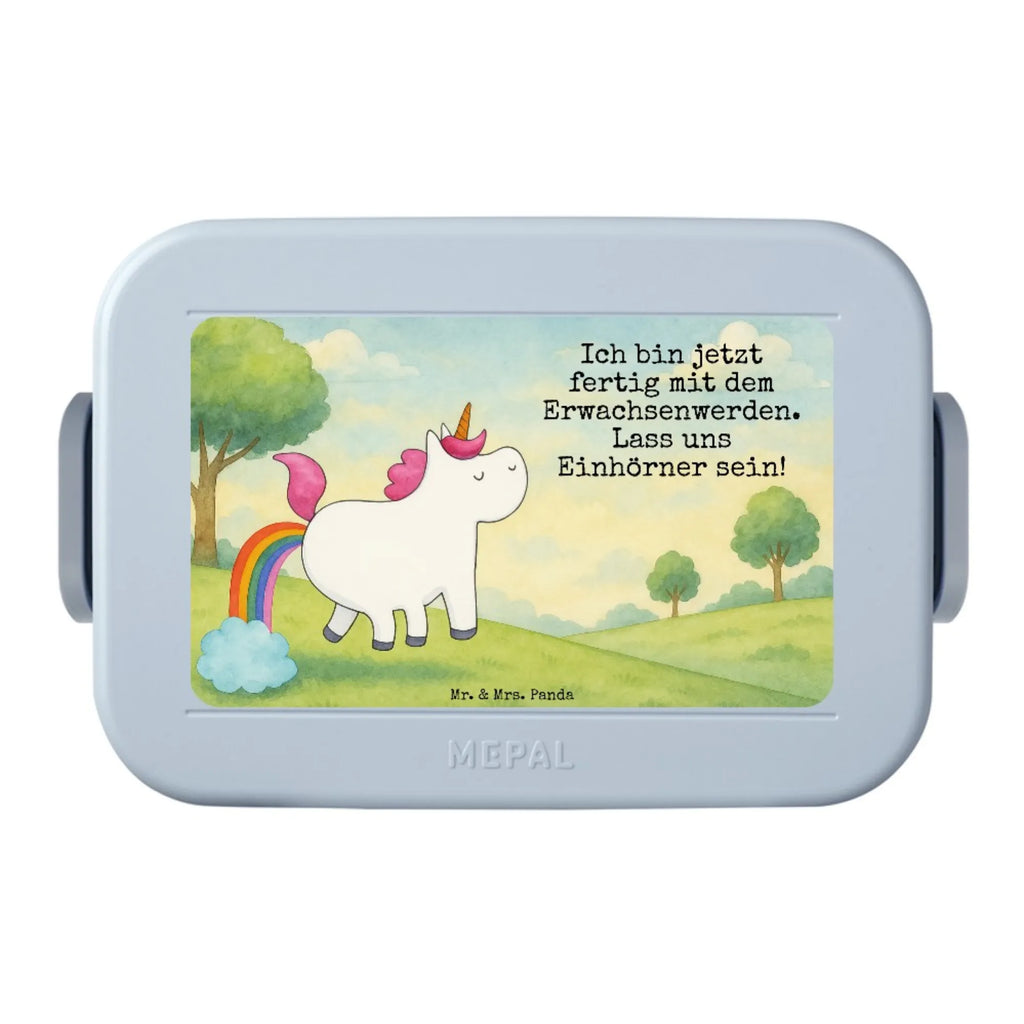 MEPAL Bentobox Einhorn Pupsen Design Lunchbox, Brotdose, Bentobox, Einhorn, Einhörner, Einhorn Deko, Unicorn, lustig, Freundin, Einhornpower, Glitzer, Erwachsenwerden, Regenbogen, Spaß, Pups