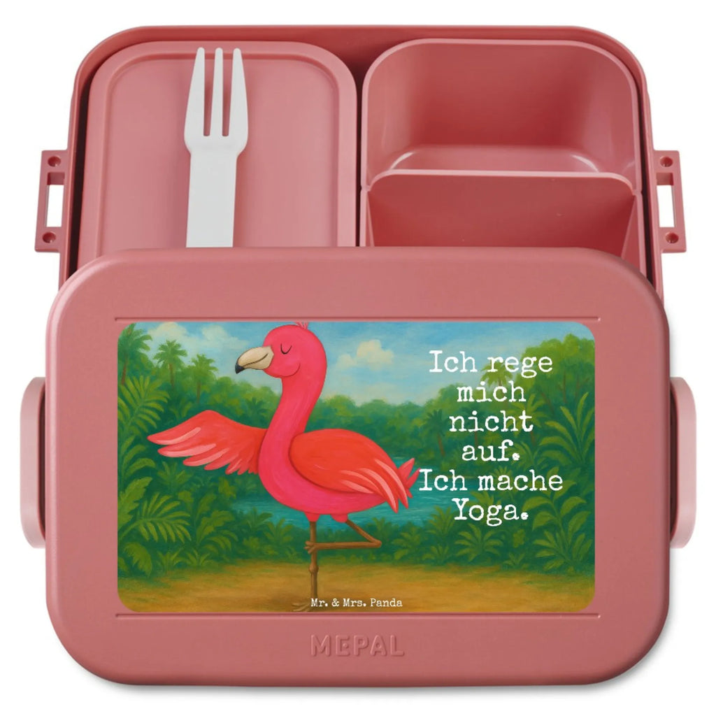 MEPAL Bentobox Flamingo Yoga Design Lunchbox, Bentobox, Brotdose, Flamingo, Achtsamkeit, Yoga-Übung, Vogel, Namaste, Tiefenentspannung, Entspannung, Aufregen, Yoga, Ärger