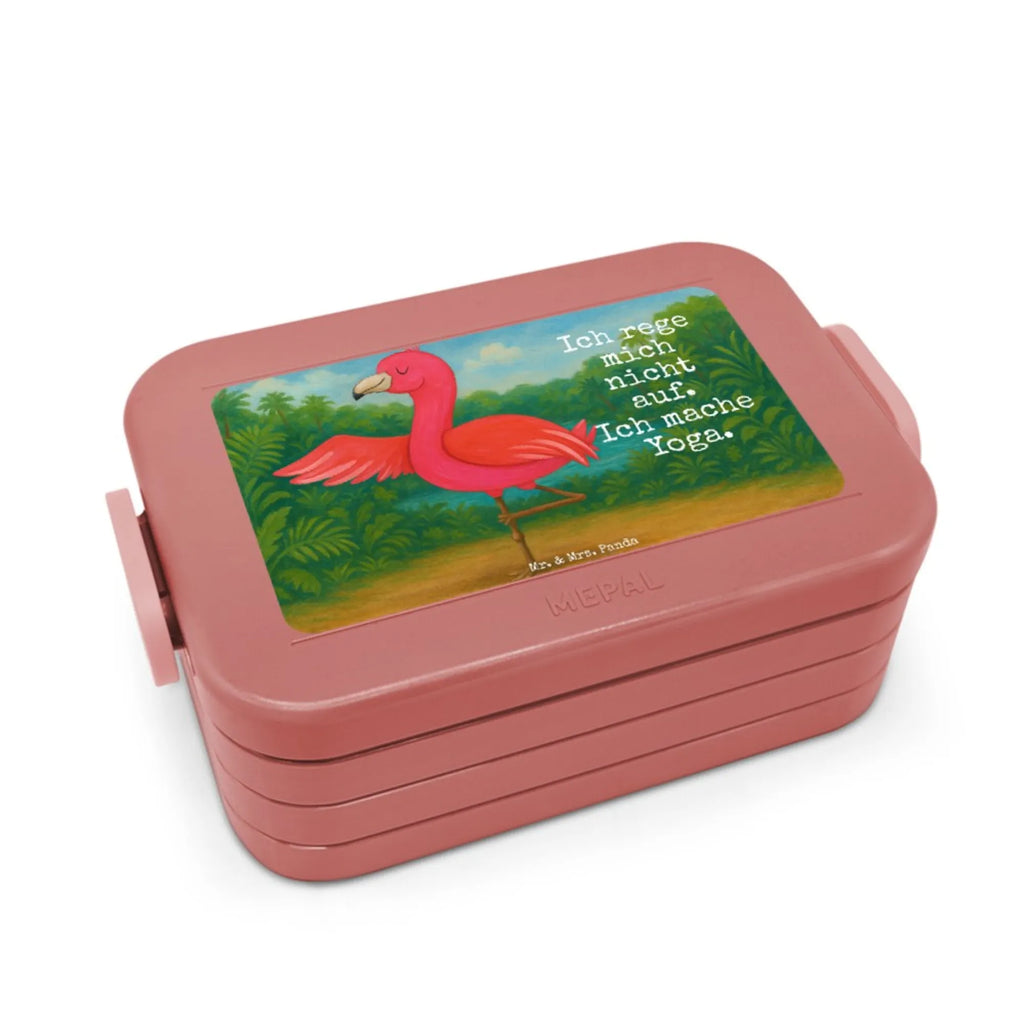 MEPAL Bentobox Flamingo Yoga Design Lunchbox, Bentobox, Brotdose, Flamingo, Achtsamkeit, Yoga-Übung, Vogel, Namaste, Tiefenentspannung, Entspannung, Aufregen, Yoga, Ärger