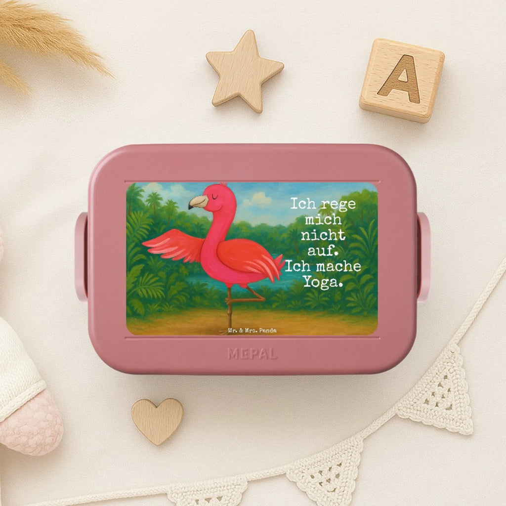 MEPAL Bentobox Flamingo Yoga Design Lunchbox, Bentobox, Brotdose, Flamingo, Achtsamkeit, Yoga-Übung, Vogel, Namaste, Tiefenentspannung, Entspannung, Aufregen, Yoga, Ärger